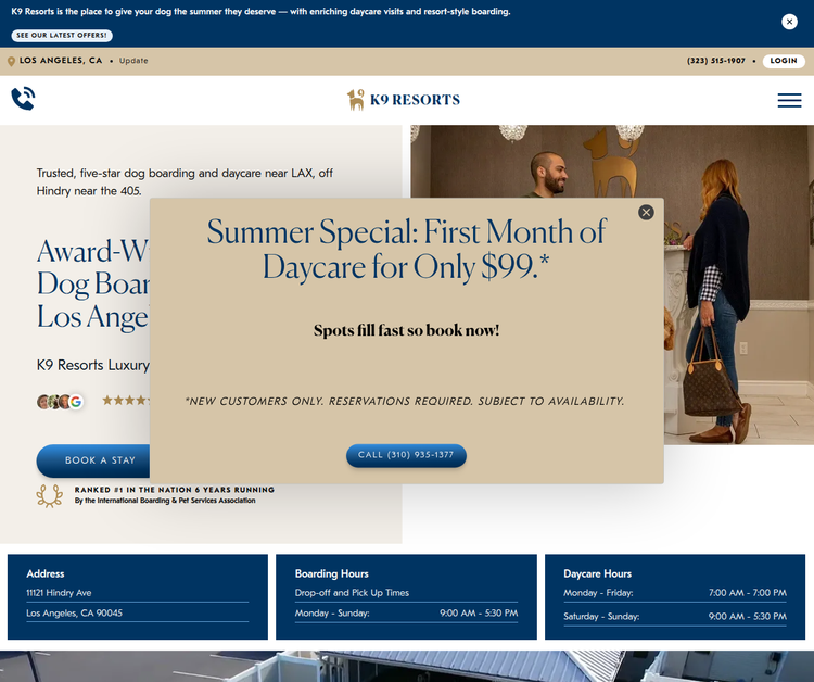 K9 Resorts Luxury Pet Hotel Los Angeles