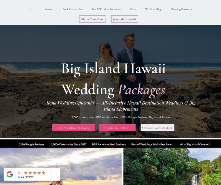 Kona Wedding Officiant® - All-Inclusive Hawaii Destination Weddings & Big Island Elopements