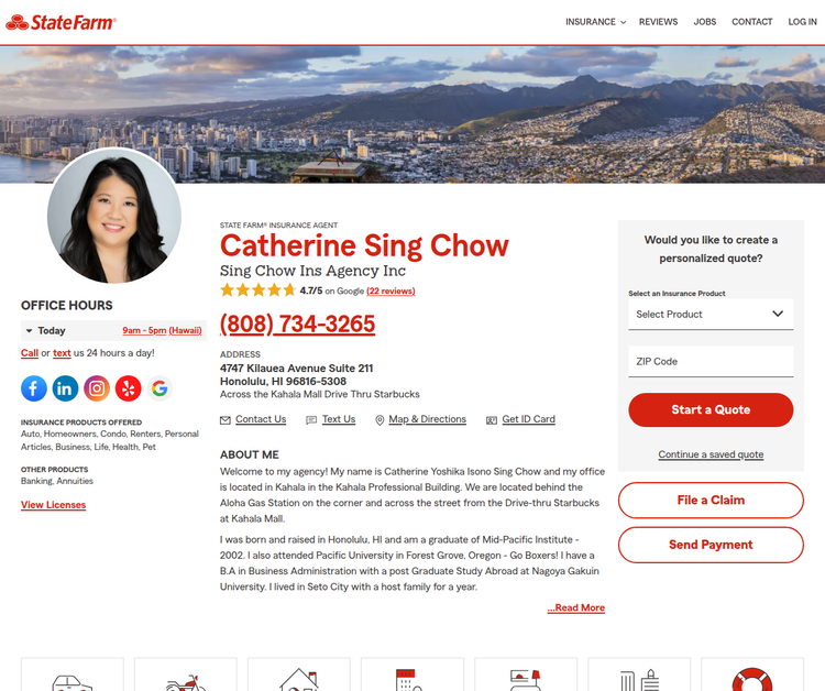 Catherine Chow - State Farm Insurance Agent
