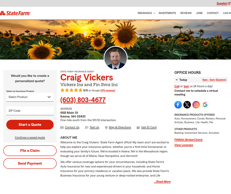 Craig Vickers - State Farm Insurance Agent