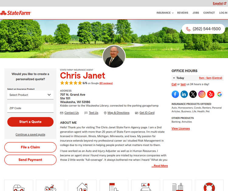 Chris Janet - State Farm Insurance Agent