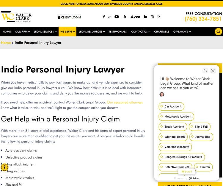Indio Personal Injury Lawyer