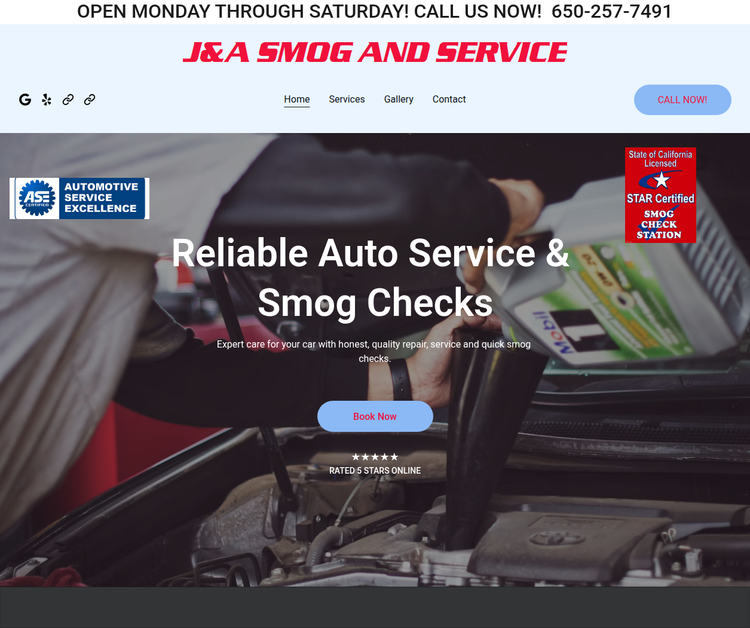 J&A smog and service