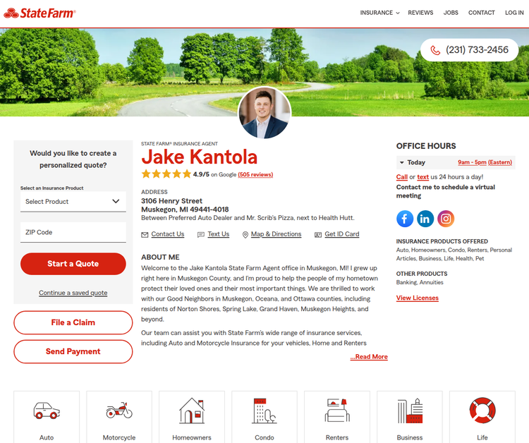 Jake Kantola - State Farm Insurance Agent