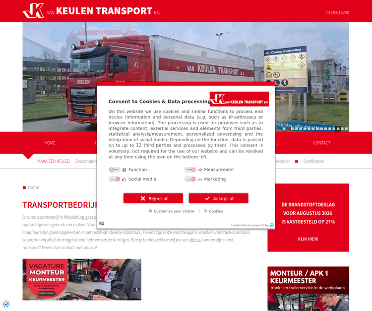 Van Keulen Transport – Your Trusted Logistics Partner in Zeeland