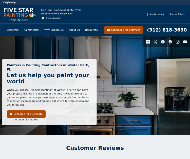 Five Star Painting of Winter Park