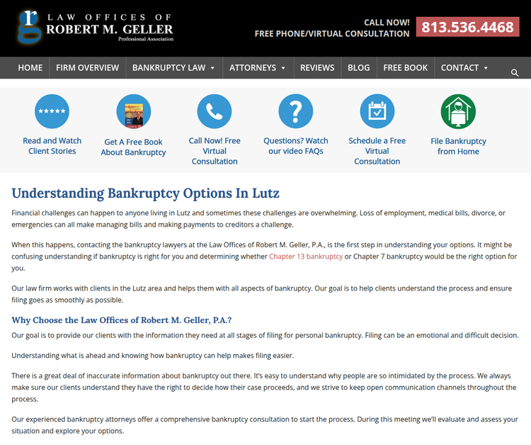 Bankruptcy Lawyers in Lutz, FL