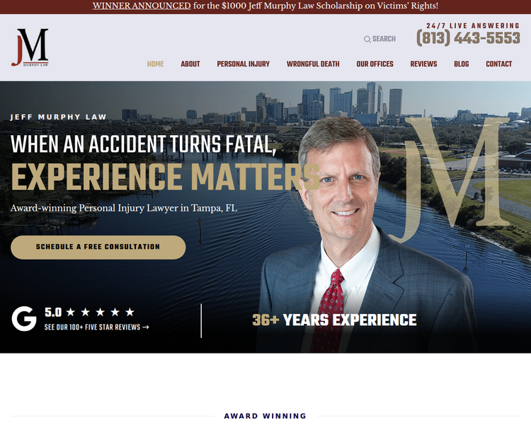 Award-Winning Personal Injury Lawyer in Tampa, FL