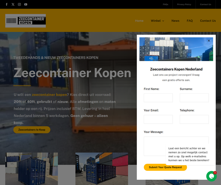 Zeecontainer Kopen