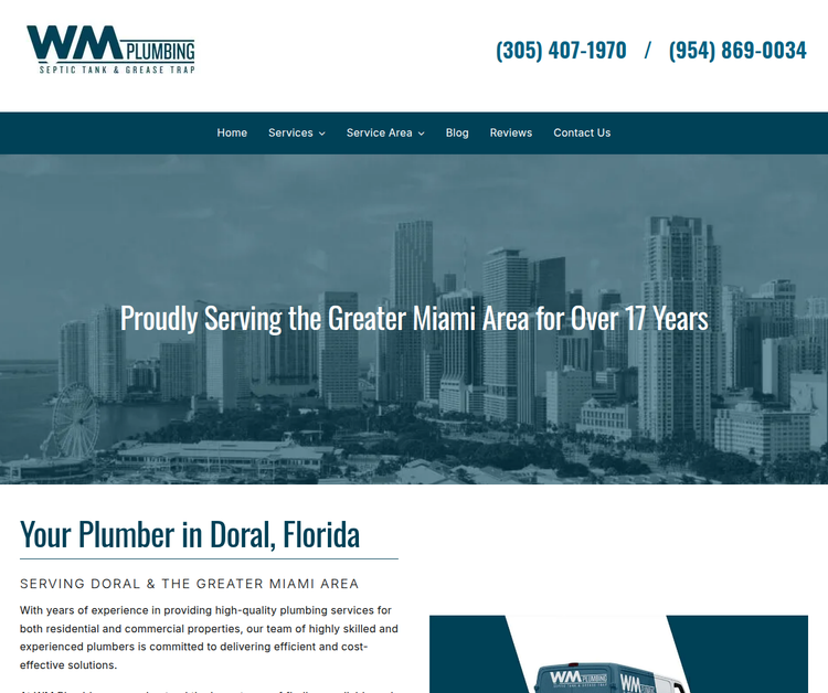 WM Plumbing Septic Tank & Grease Trap