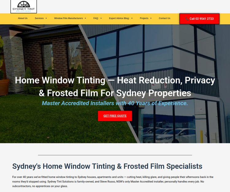 Sydney Tint Solutions Window Tinting Service
