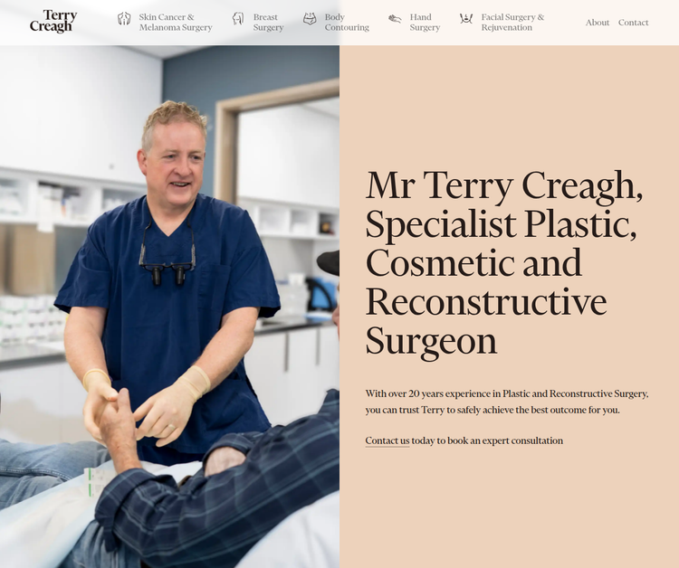 Terry Creagh - Plastic, Cosmetic & Reconstructive Surgeon