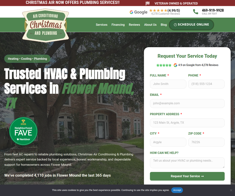 Christmas Air Conditioning and Plumbing