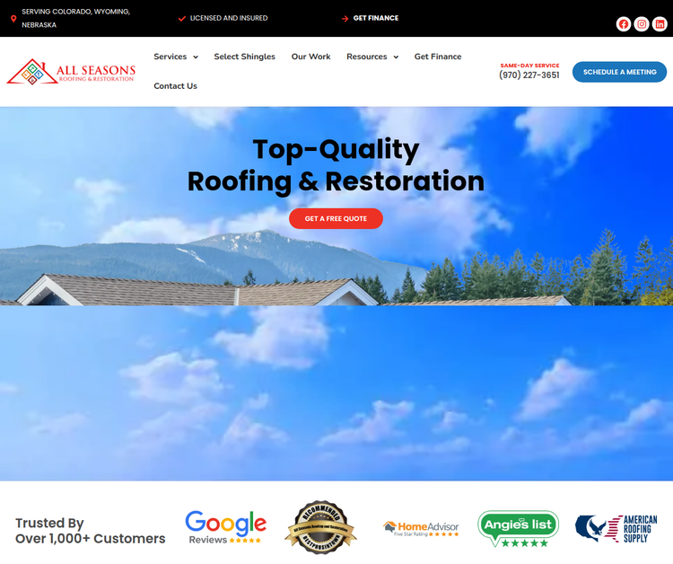 All Seasons Roofing and Restoration