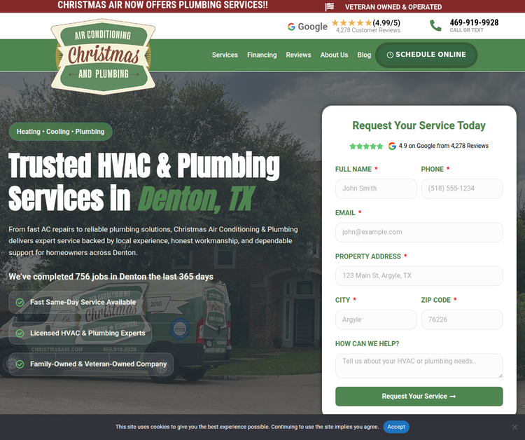 Christmas Air Conditioning and Plumbing