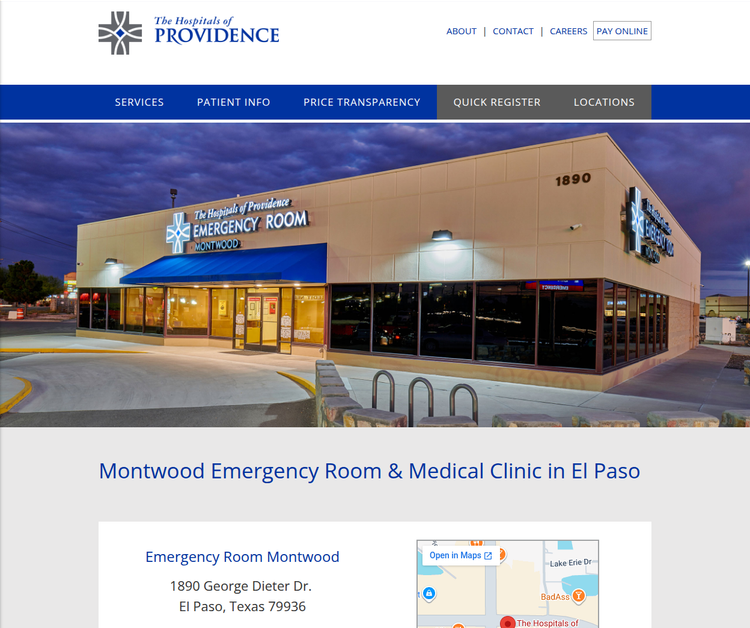 The Hospitals of Providence Emergency Room Montwood