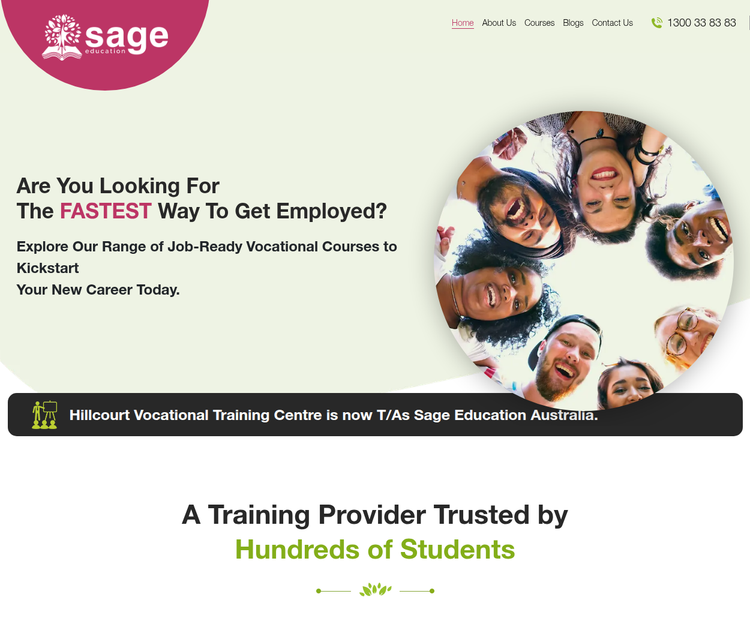 Fastest Path to Employment with Sage Education Australia