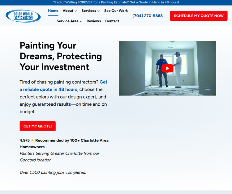 Professional Painting Services in Charlotte & Concord