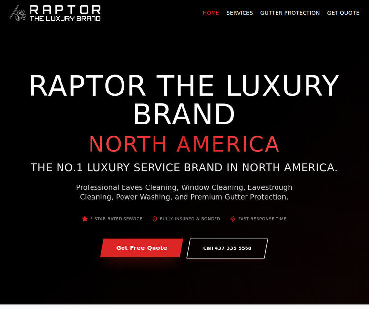 RAPTOR THE LUXURY BRAND Burlington