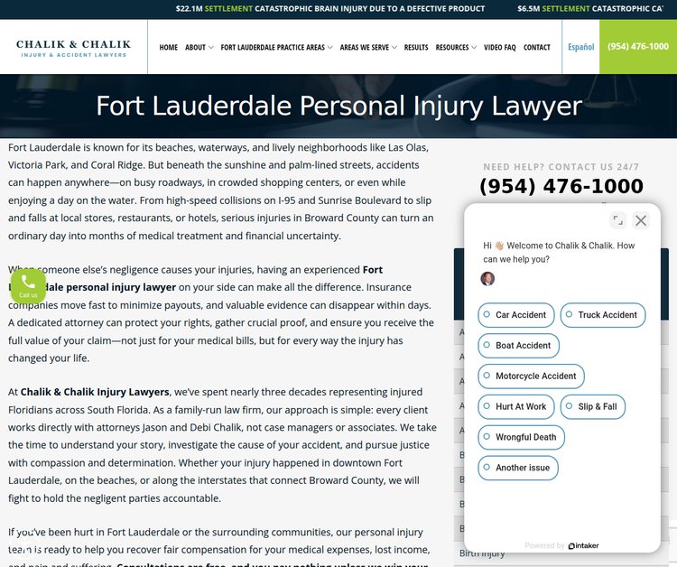 Fort Lauderdale Personal Injury Lawyer