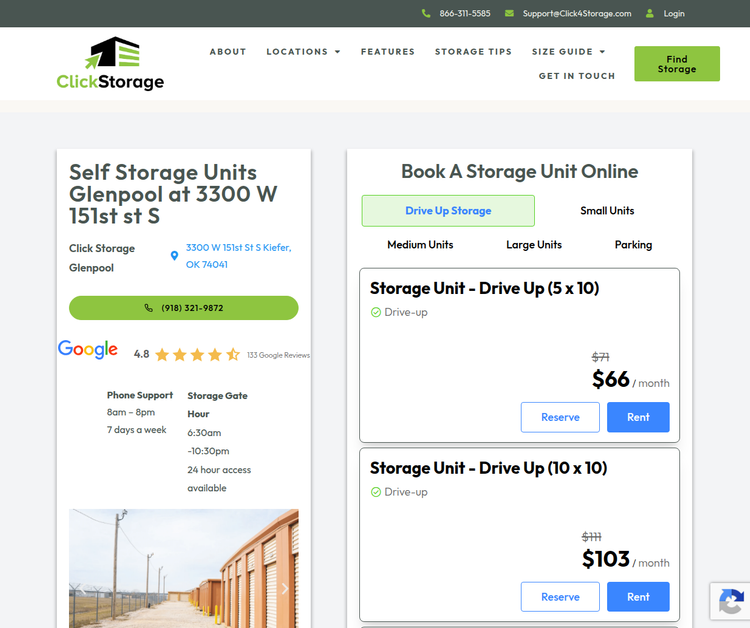 Self Storage Units Glenpool