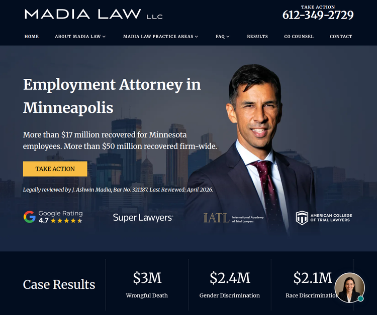 Madia Law LLC | Employment Lawyers Serving Minneapolis