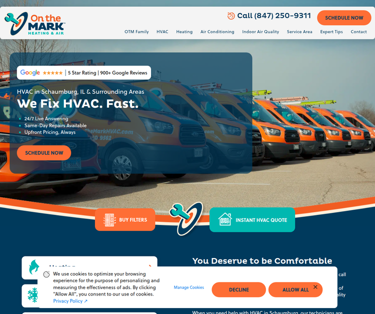 On The Mark Heating and Air