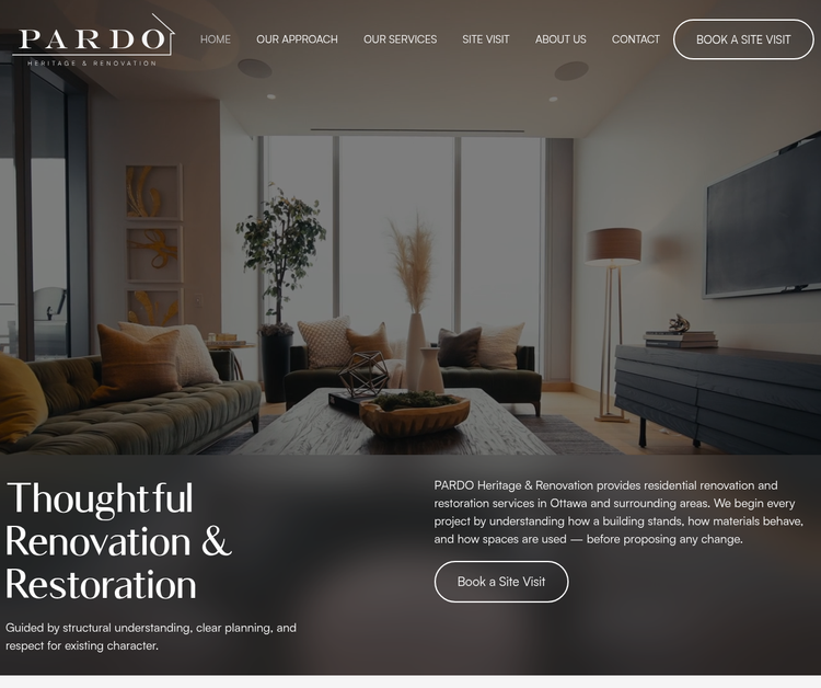 Pardo Heritage & Renovation - Ottawa Contractor