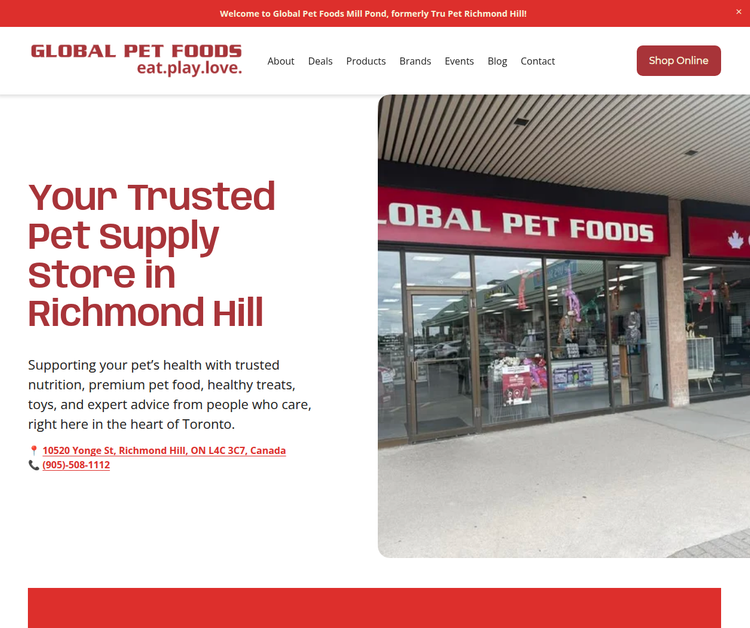 Global Pet Foods Mill Pond