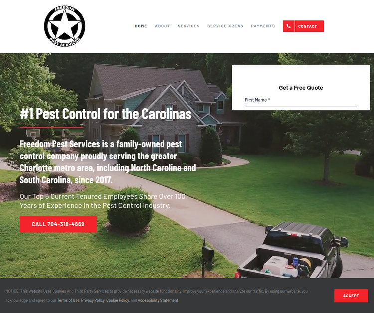 Your Trusted Pest Control Experts in the Carolinas