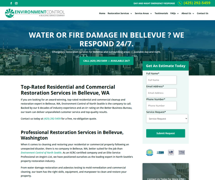 Residential and Commercial Restoration Services in Bellevue, WA