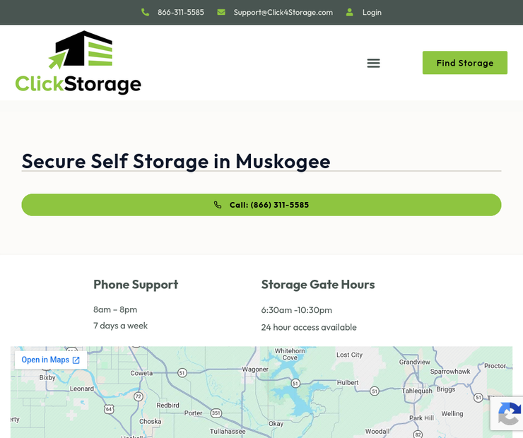 Secure Self Storage in Muskogee