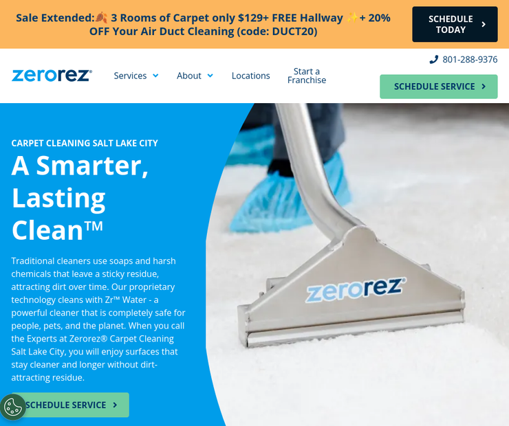 Zerorez Salt Lake City – Professional Carpet, Duct, and Home Cleaning Services