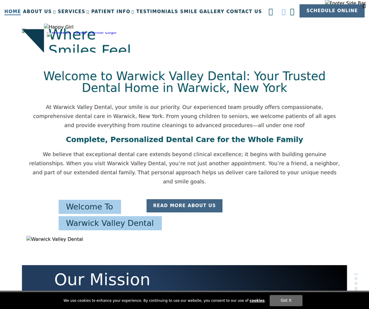 Welcome to Warwick Valley Dental: Your Trusted Dental Home in Warwick, New York