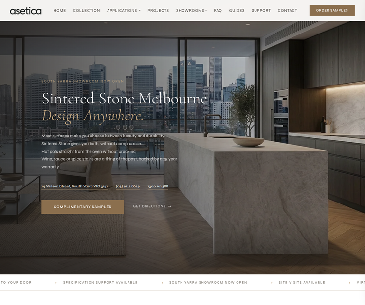Asetica Surfaces | Sintered Stone Melbourne