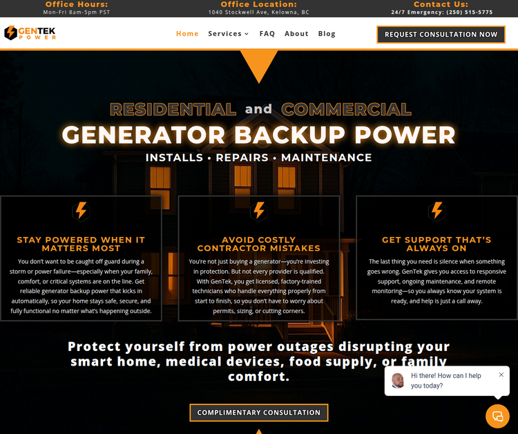 GenTek Power – Reliable Generator Backup Solutions
