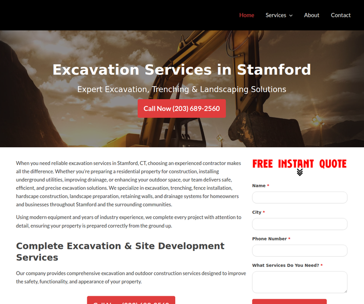 Stamford Excavation