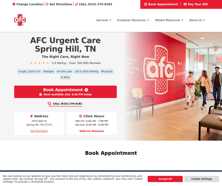 AFC Urgent Care Spring Hill, TN