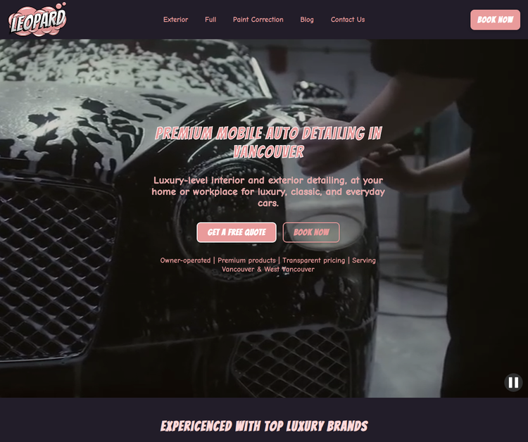 Leopard Mobile Detailing