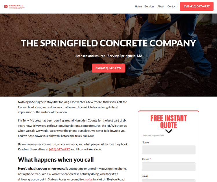The Springfield Concrete Company