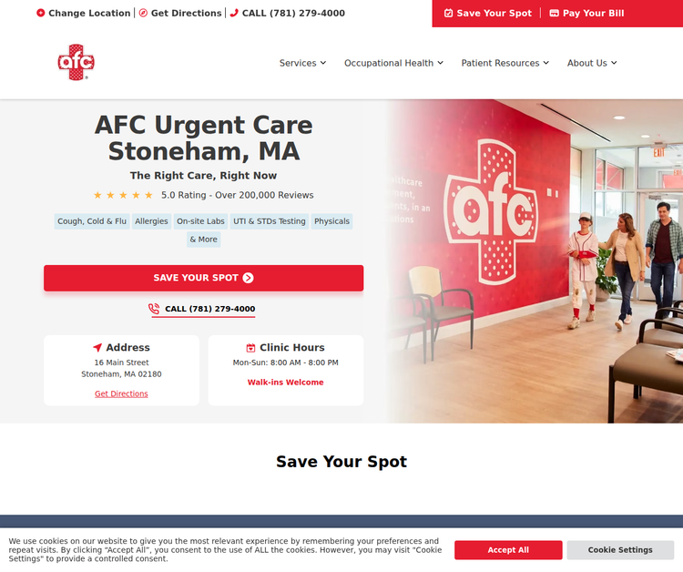 AFC Urgent Care Stoneham