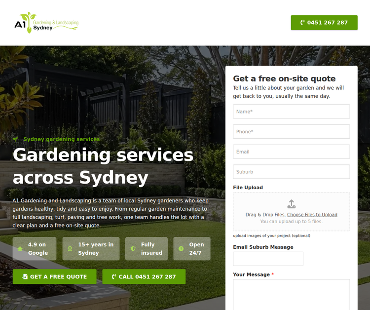 Premium Gardening & Landscaping Services Across Sydney