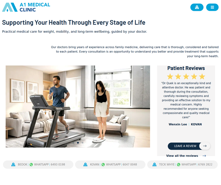 a1medical.com.sg - Family clinic Singapore