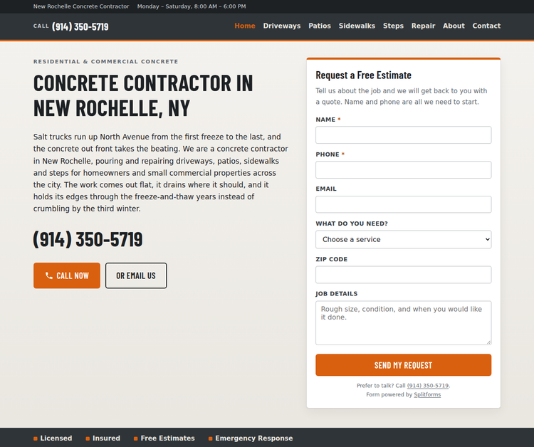 New Rochelle Concrete Contractor