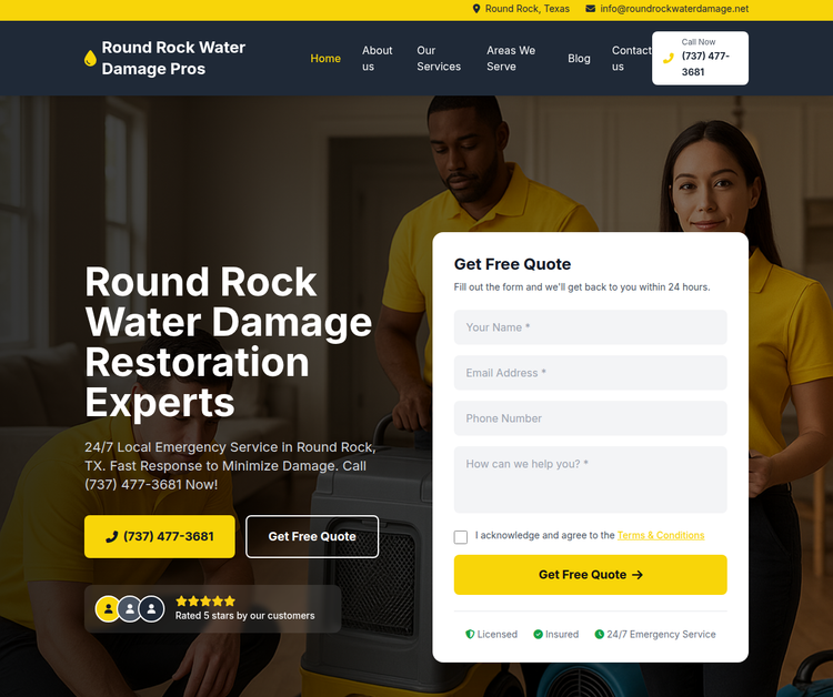 Professional Water Damage Restoration Services in Round Rock, TX