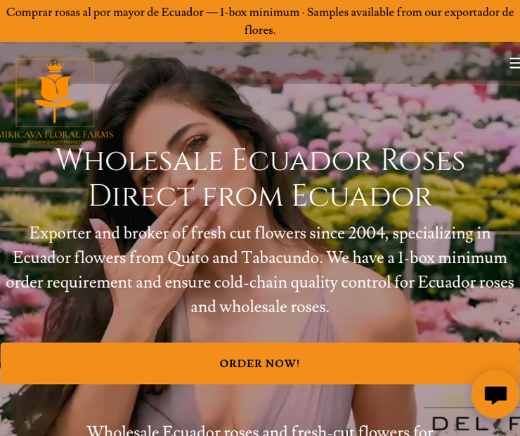 Mikicava Floral Farms — Wholesale Ecuadorian Roses