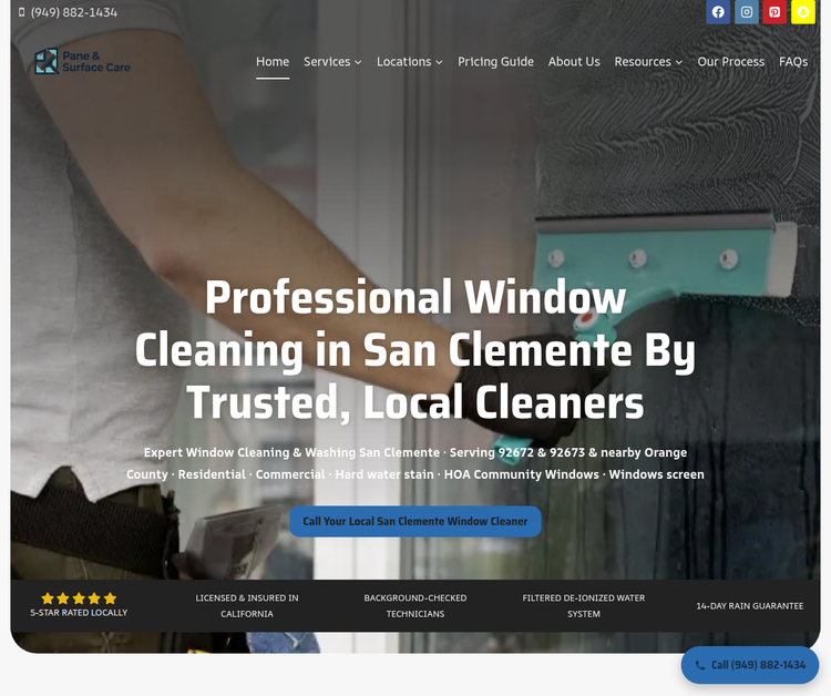Pane & Surface Care