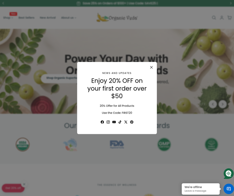 Organic Veda: Premium Ayurvedic Superfoods & Wellness