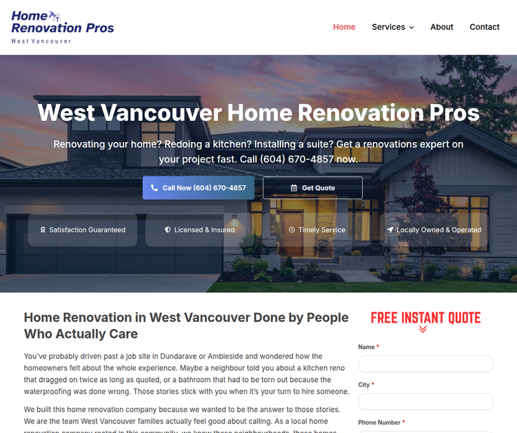 Renovation Experts in West Vancouver