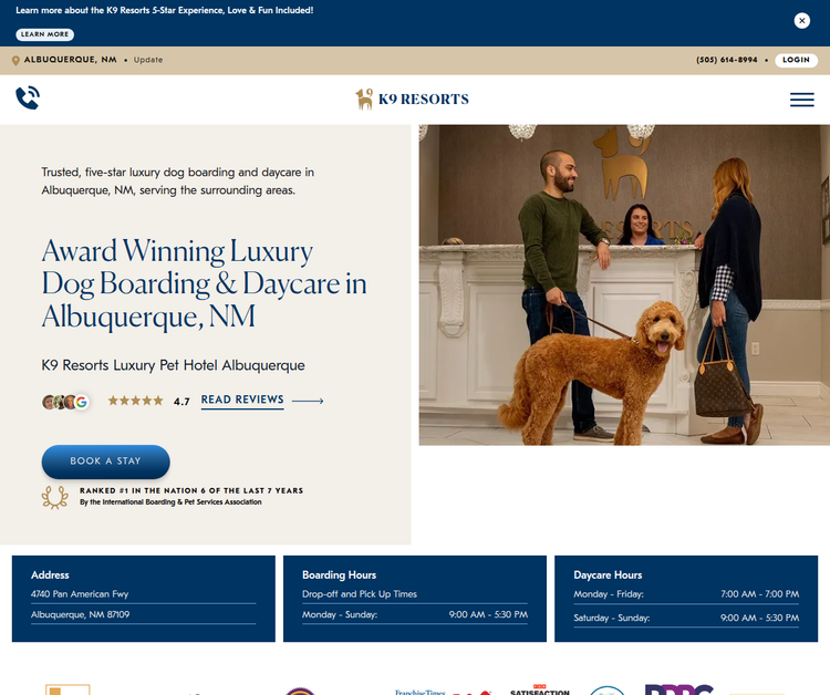 K9 Resorts Luxury Pet Hotel Albuquerque